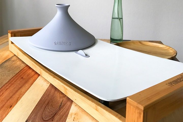 「LID&STOPPER(リッド&ストッパー)」テーブルグリルピュア/ストーン専用。焼くだけでなく、蒸す料理も簡単に!