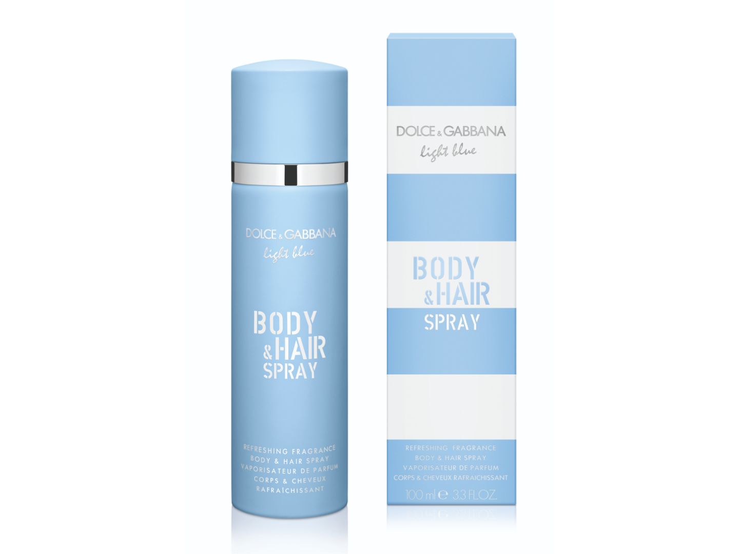 ドルチェ&ガッバーナ ライトブルー ボディ&ヘアスプレー 100ml ¥4,300(2019年5月29日数量限定発売)