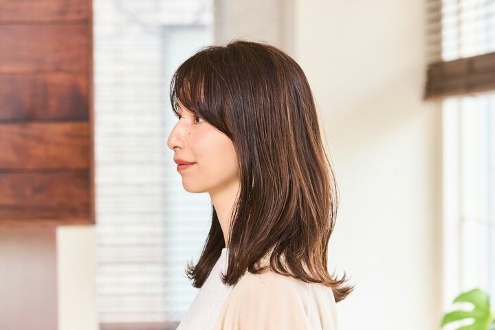 40代 髪型_2,ミディアムヘア_2