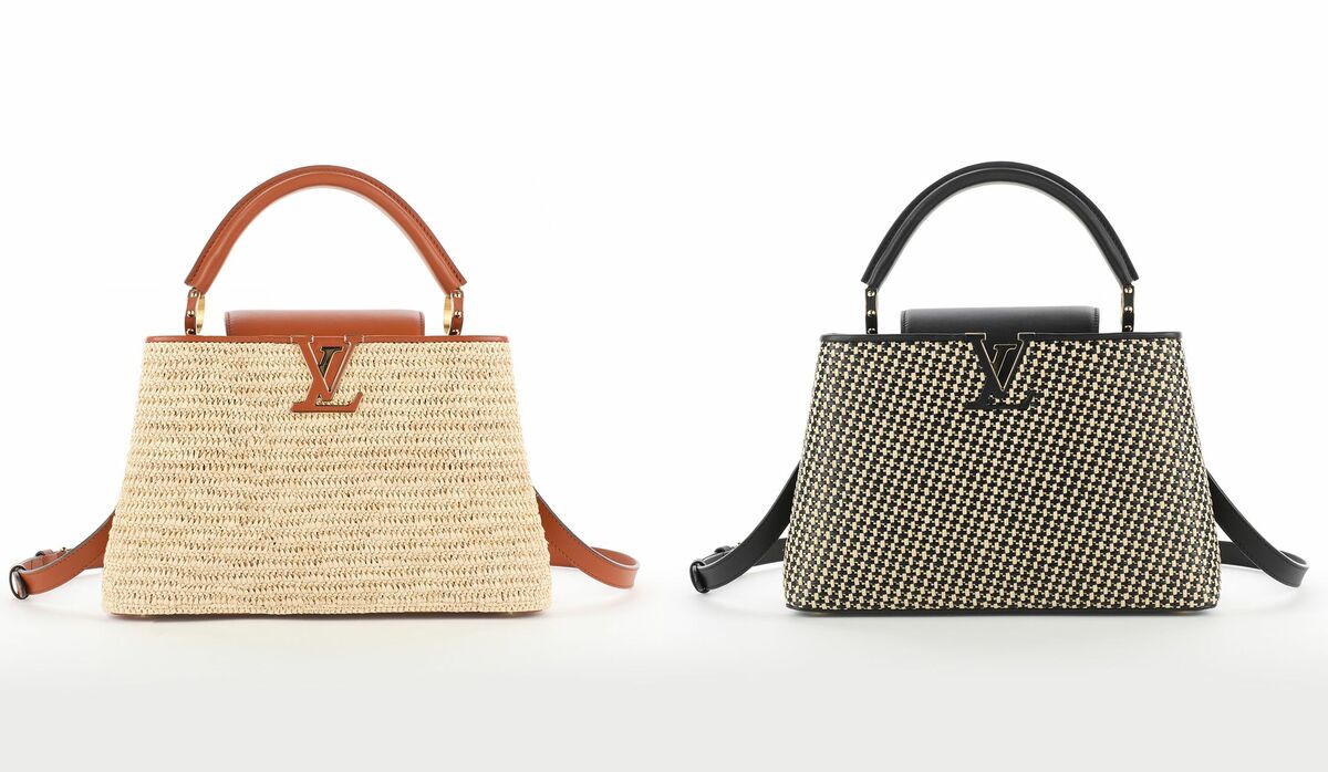 LOUIS VUITTON カプシーヌ MM ラフィア バッグ ハンドバッグ 夏を先取り！ルイ・ヴィトンのアイコン「カプシーヌ」がラフィア素材を