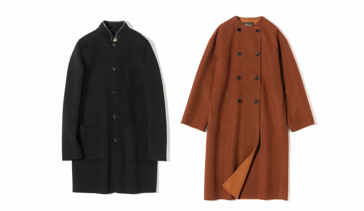 ✨極美品✨自由区 ダブルブレストコート カシミヤ100% ロロピアーナ ロロ・ピアーナの新作ユニセックスコート、最高級のベビー