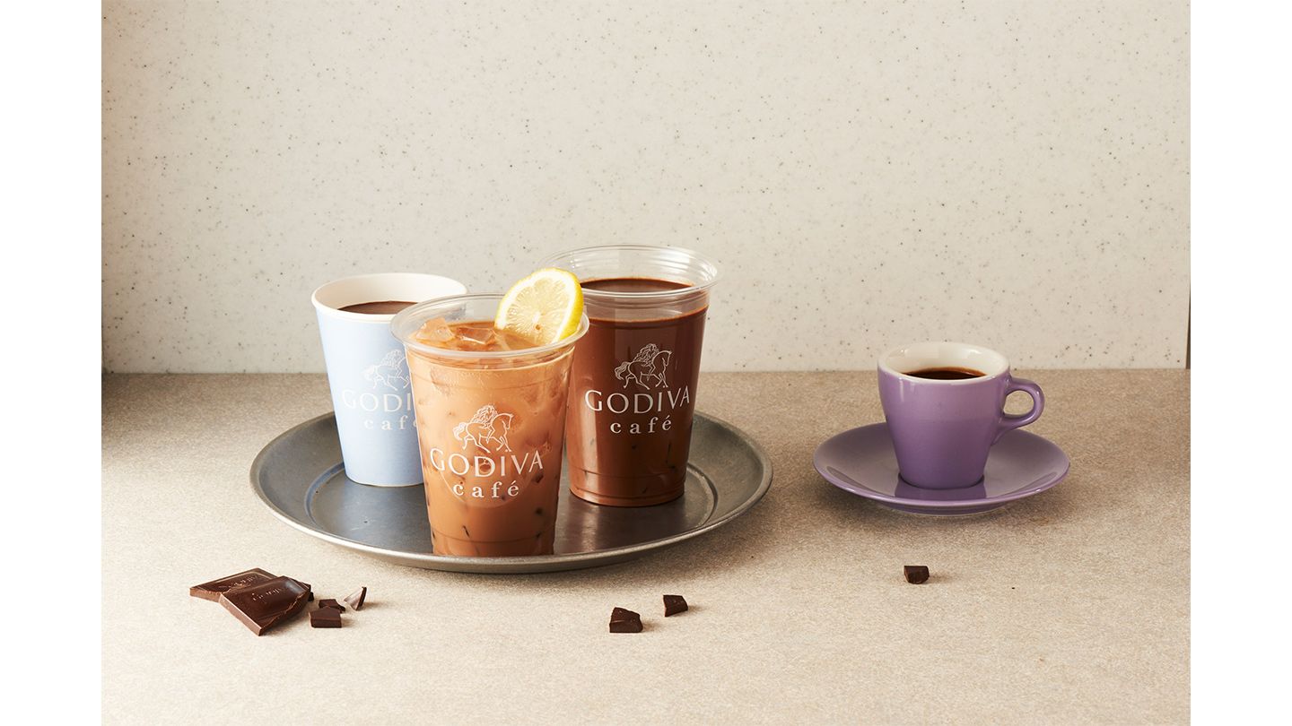 「GODIVA café Tokyo」のドリンクメニュー