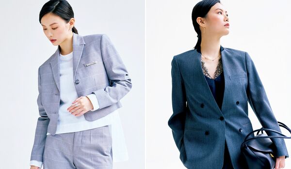 辛口ジャケットは「センシュアルインナー」でおしゃれ感度の高さを感じさせて｜最旬の甘辛ミックスを満喫