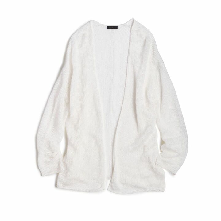 カーディガン￥39,000［麻］（コロネット〈アバティ〉）　［Precious2019年6月号141ページ］