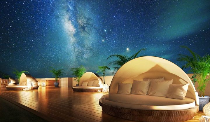 THE SCENE amami spa & resortの屋上テラス