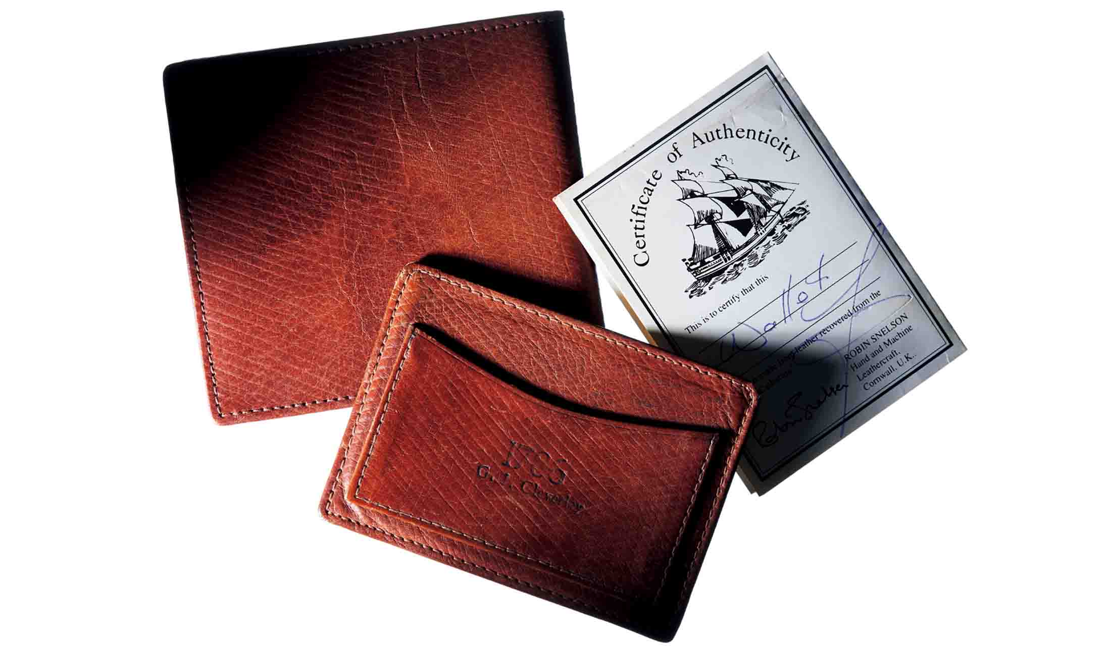 希少 ホワイトハウスコックス 幻の革 1786 ロシアンカーフ 長財布 - 小物