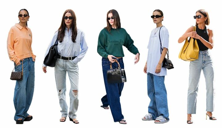 デニムサンダルコーデ