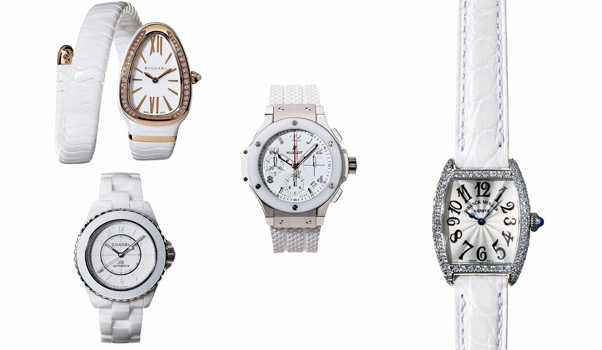 ブリラミコ　兼用時計。豪華、白 ブリラミコ 兼用時計。豪華、白 BRILLAMICO(ブリラミコ)メーカー