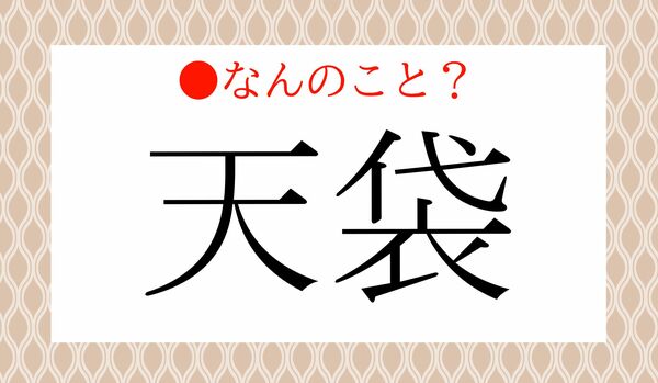 「天袋」って何？どんな袋？
