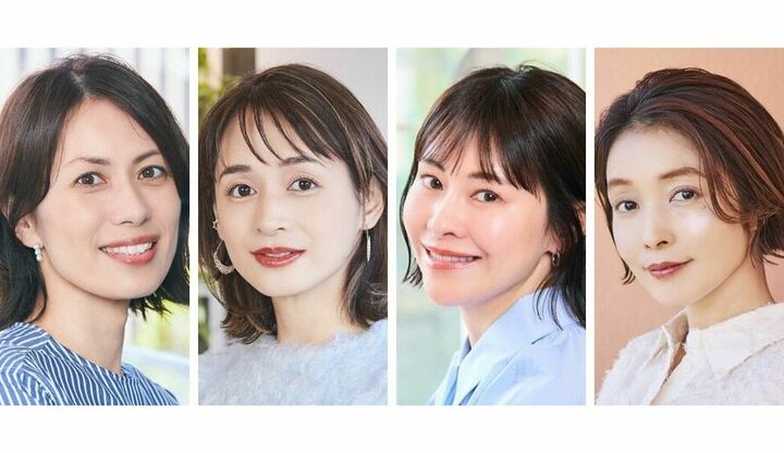 くびれボブ丸顔