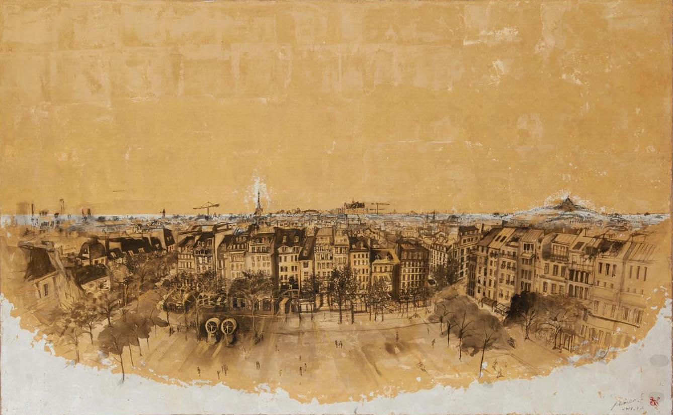 さかもと未明絵画展「L'esprit de Paris ~ パリのエスプリ」展示作品の一例