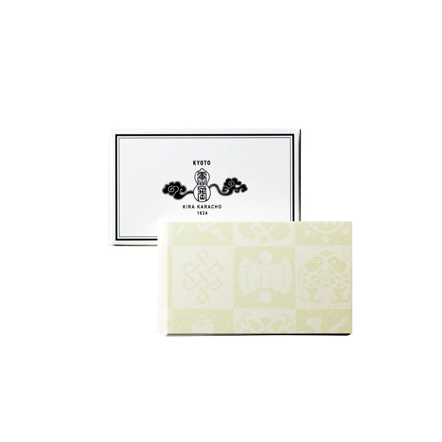唐長文様名刺(宝尽くし)【約縦5.5×横9.1cm】50枚入り¥1,500(税抜)※宝尽くし柄は廃番(在庫なくなり次第終了)