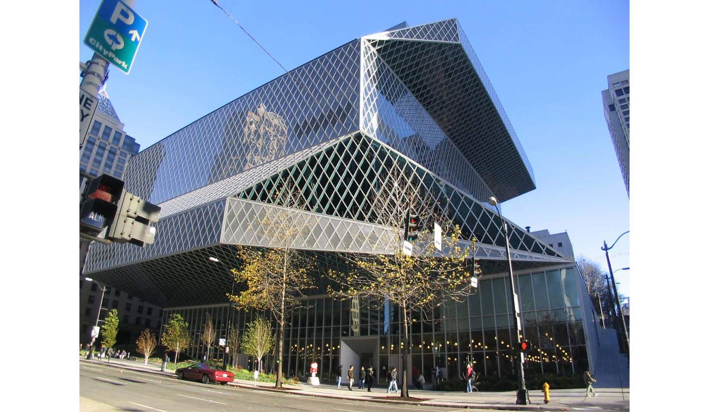 アメリカ・シアトル「シアトル公立中央図書館」の外観