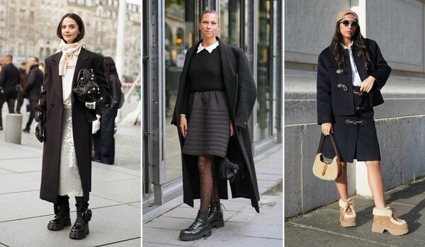 ×スカートが新鮮！「ショートブーツ」の最旬コーデ３選【海外スナップ】