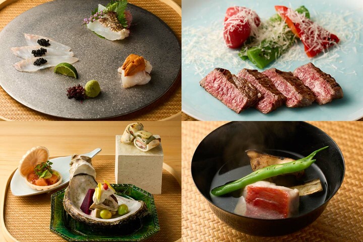 「円かの杜」の食事処「割烹 むげん」の料理