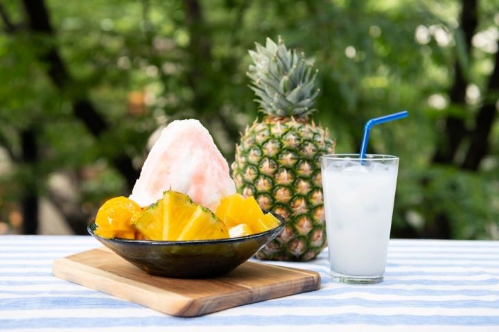 「カルピス®のかき氷 南国トロピカル」¥1,550 販売期間:2019年7月5日(金)~9月1日(日)