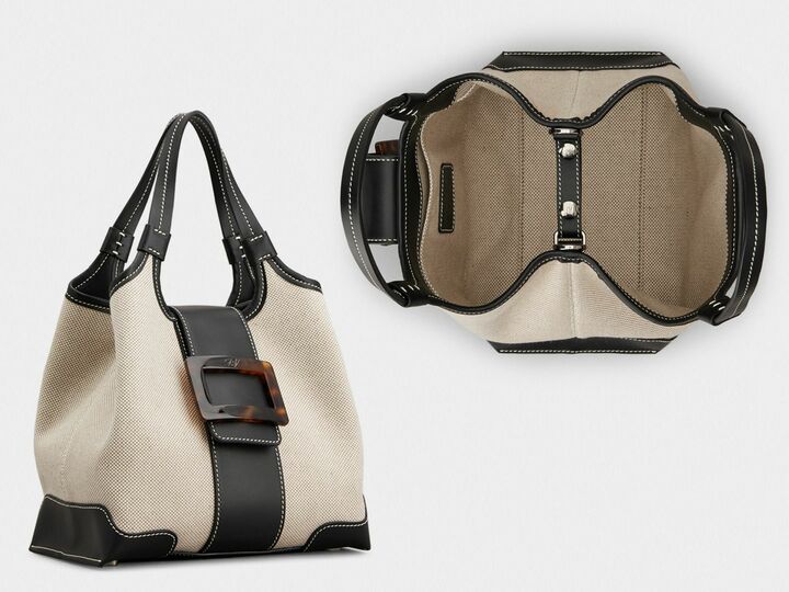 「ロジェ ヴィヴィエ」のバッグバッグ『ベル ヴィヴィエ キャンバス ショッピング バッグ ミニ』