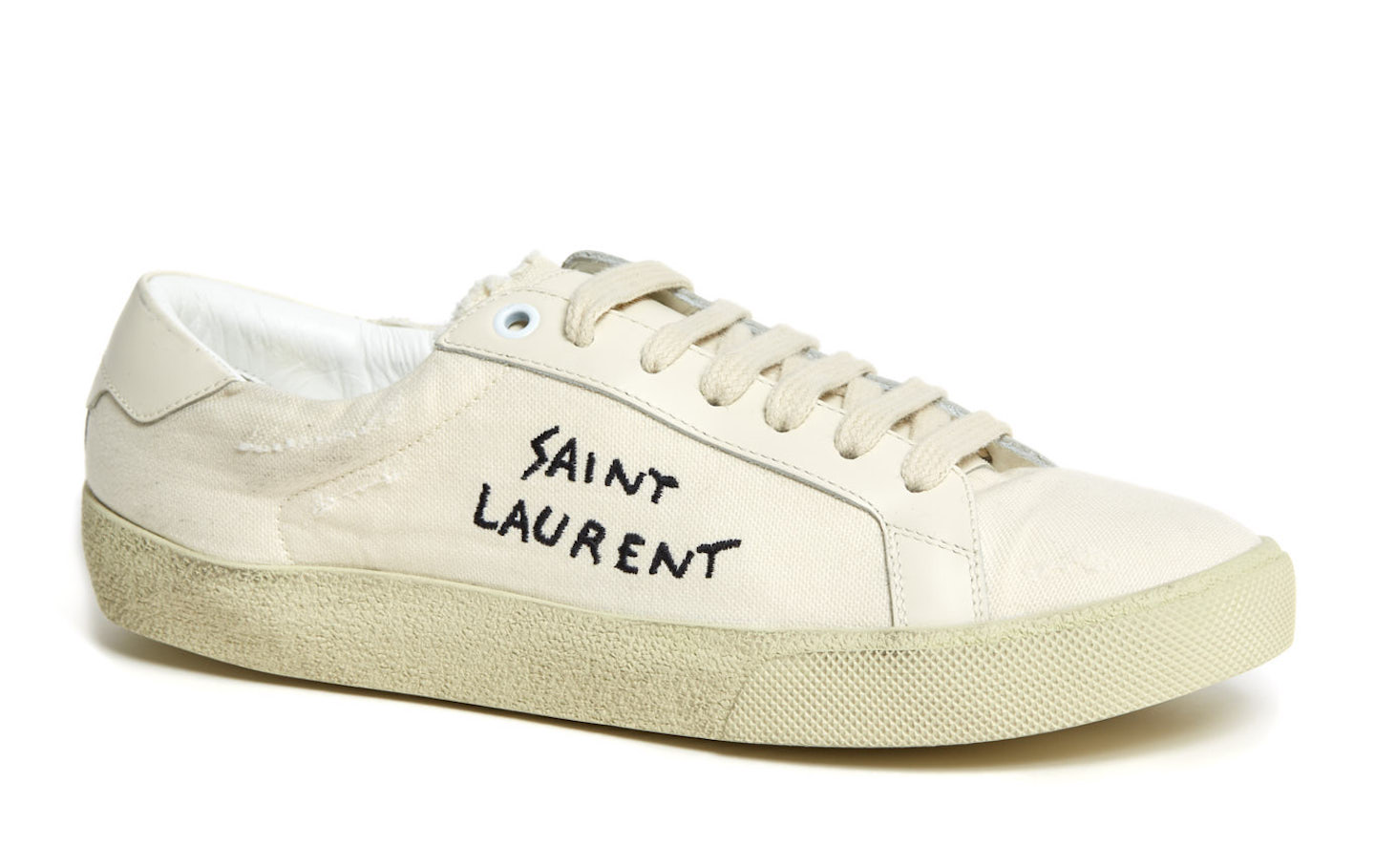 12:人気沸騰!手刺繍ロゴが施されたSAINT LAURENT(サンローラン)のスニーカー