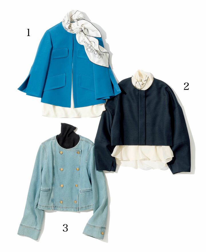 ジャケット_1,スカーフ_1,ブラウス_1