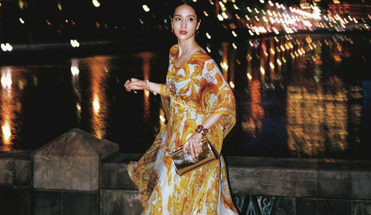 ドルチェ&ガッバーナ☆シルクスカート☆