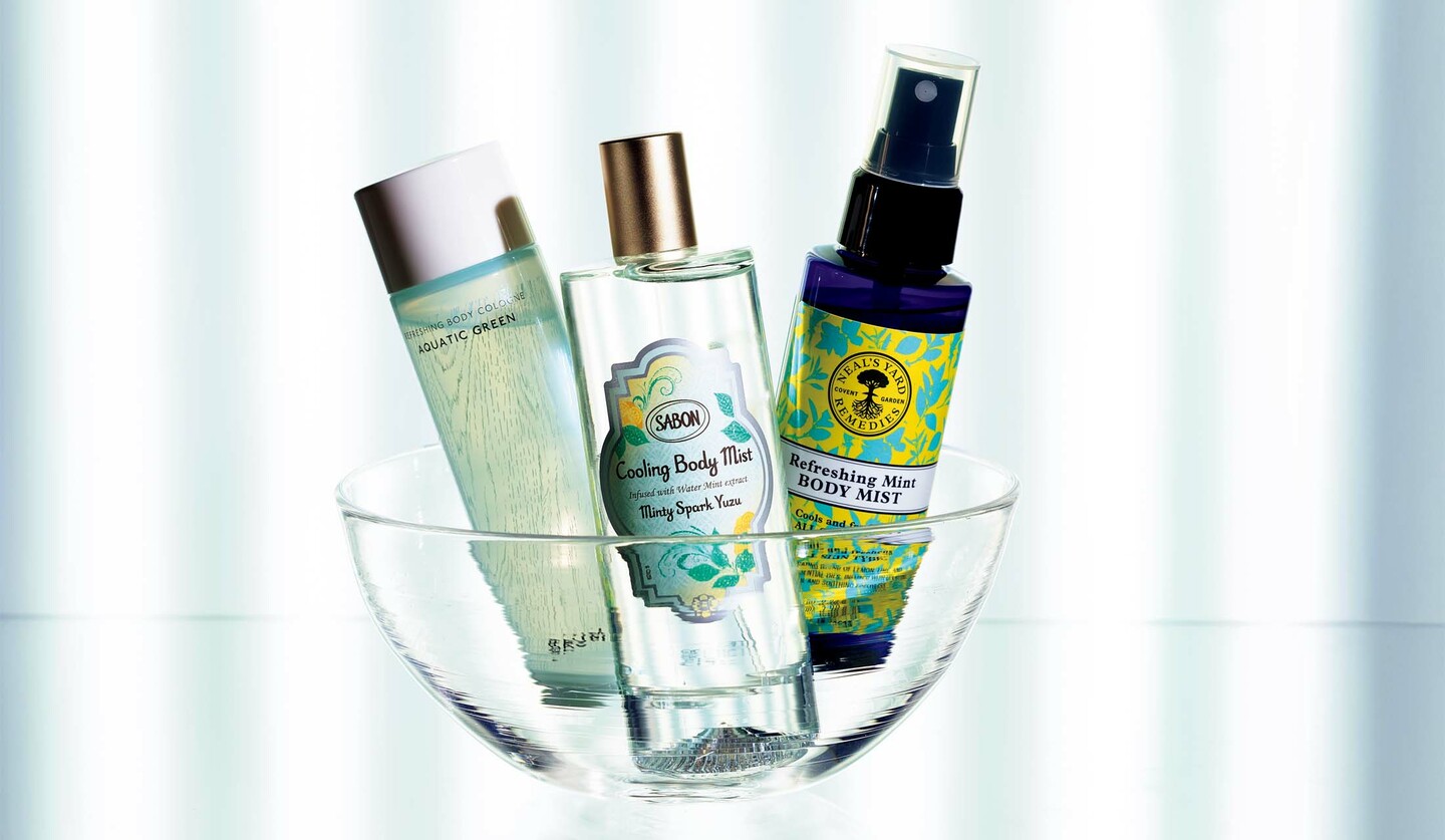 「BAUM」のボディコロン、「SABON Japan」のボディミスト、「ニールズヤード レメディーズ」のボディミスト