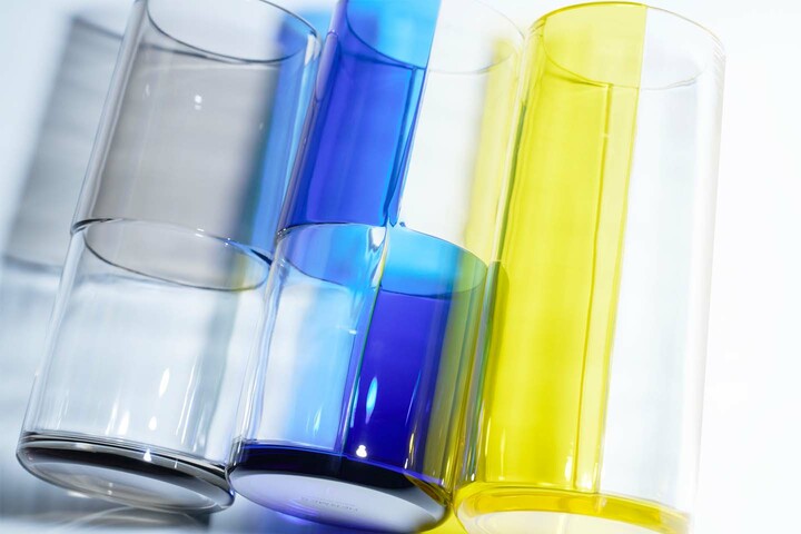 グラスベース『カザック・ドゥブル・ドゥ・エルメス』各￥174,900（エルメスジャポン）