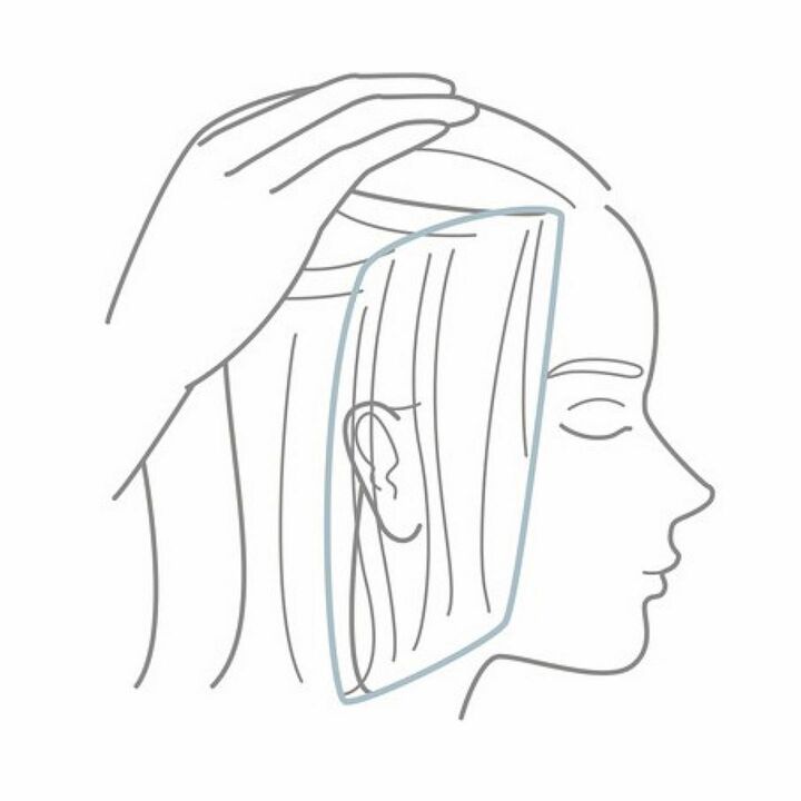 もみあげやこめかみから飛び出すうね毛は老け見えの原因。内側の毛だけストレートパーマという解決法も。