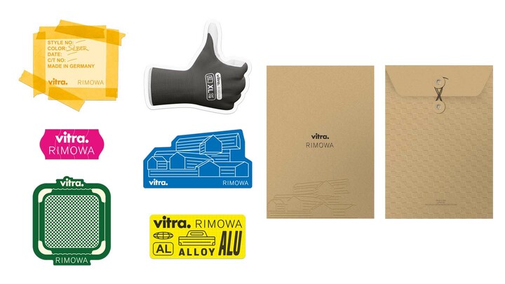 「RIMOWA Vitra 2025」コレクションのステッカー