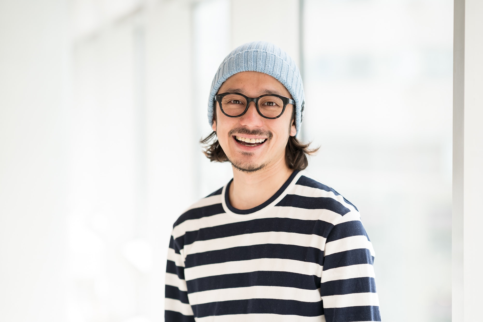 air-GINZA店長・長門政和さん。体を動かすのが大好きとか。「週2回は出勤前にジムへ通っています。休日は仲間とフットサルをするのが楽しみですね」