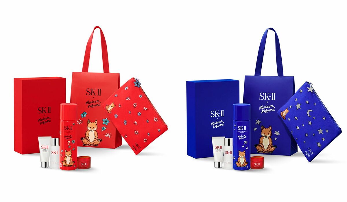 販売サイト 限定1点 SK2 SK-II メゾンキツネ クリスマスコフレ 化粧水