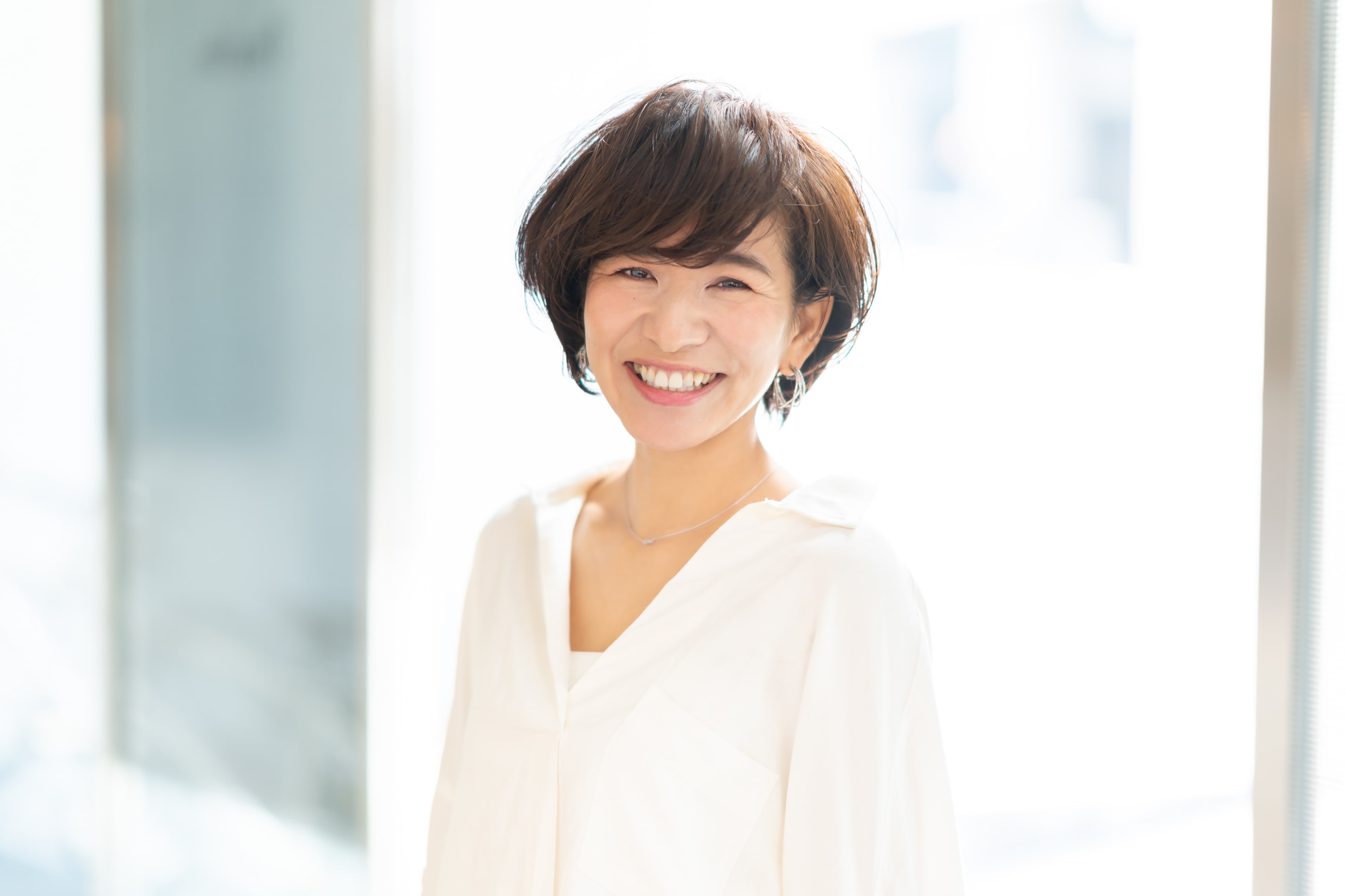 ■前髪厚めのボリュームアップスタイル