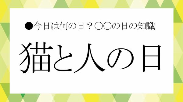 「猫と人の日」——大人女性の人生を変える“猫の力”とは?【大人の語彙力強化塾】