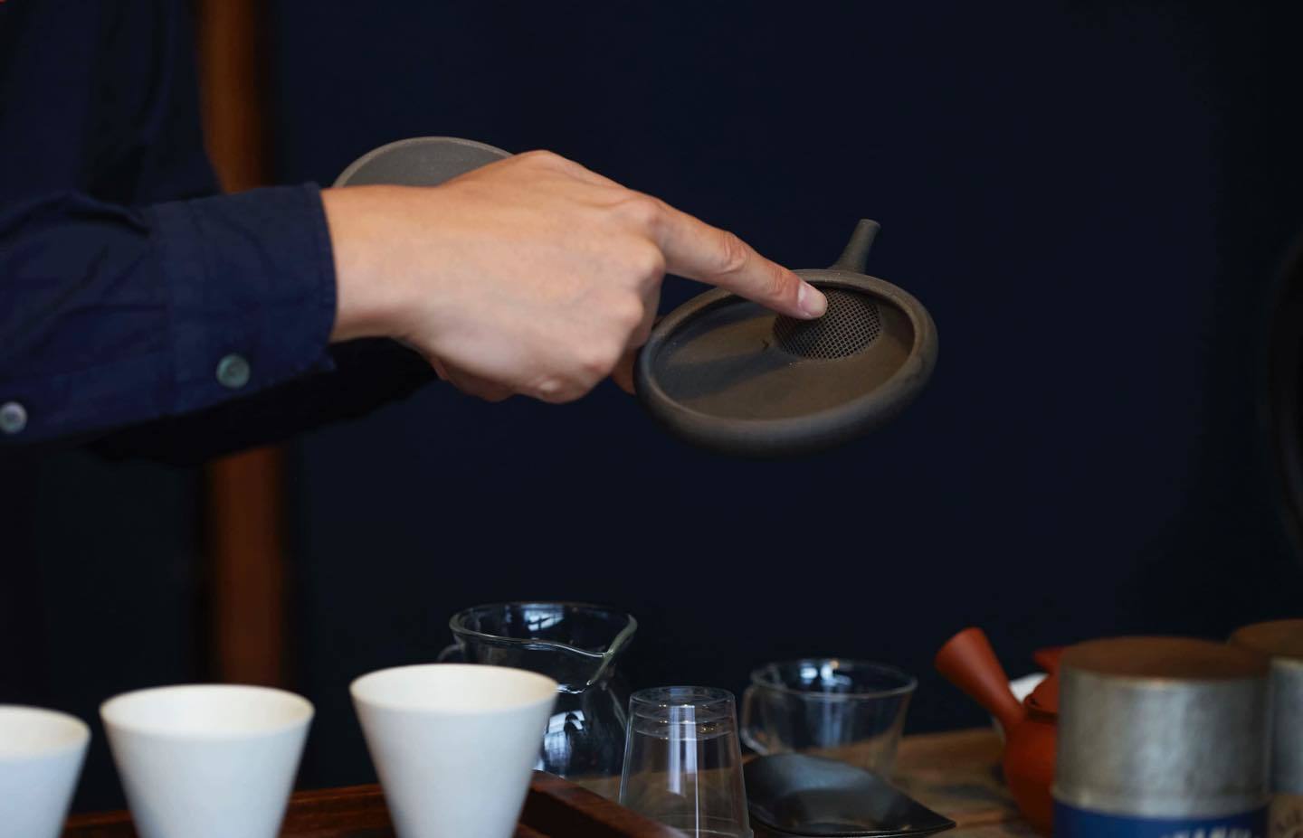 西形さん愛用の茶漉し一体型の急須