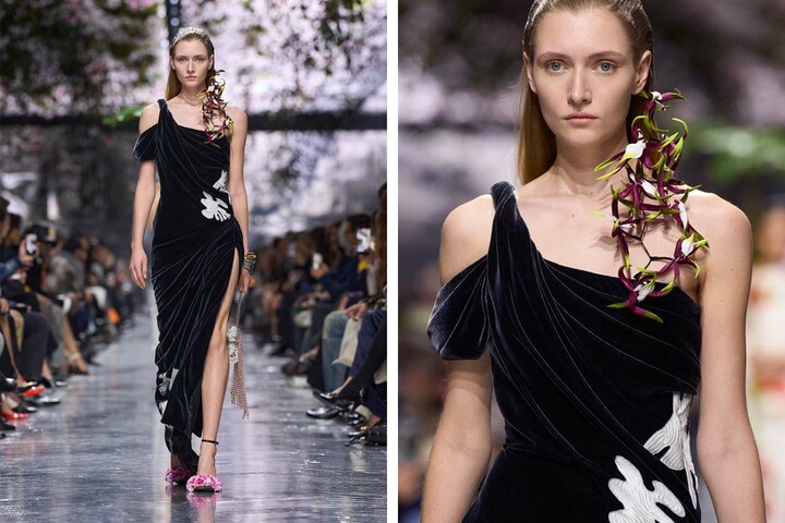 ディオールの「2026年春夏 オートクチュール コレクション」ルック