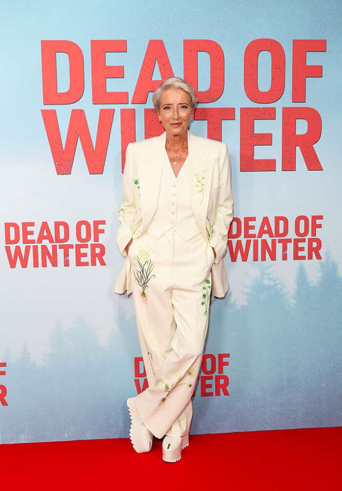 2025年9月8日、ロンドンのピクチャーハウス・セントラルで行われた主演映画『Dead of Winter』上映会。