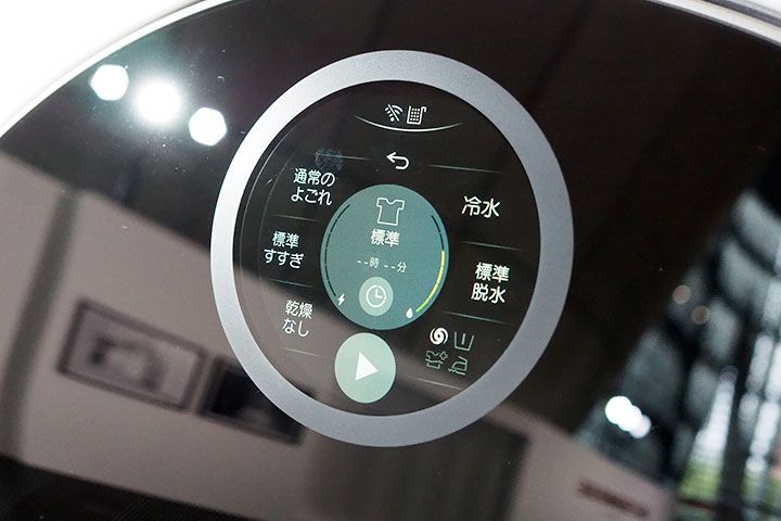 ミニ洗濯機のほうも、水温やすすぎの回数など、細かく設定可能!、