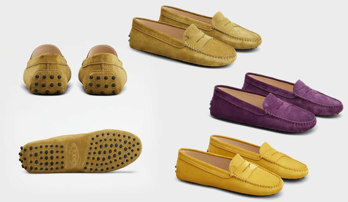 【新品未使用】 トッズ スエード フリンジ モカシン アーモンドトゥ ゴンミーニ トッズの人気シューズ「ゴンミーニ」に新色が仲間入り！スエード素材の