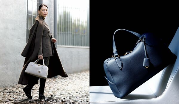 大政 絢さんが軽やかに纏う、「ロロ·ピアーナ」のネオ·クラシックな佇まい