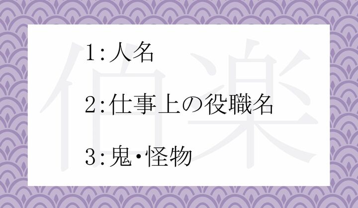 「伯楽」の語源として正しいのはどれ？