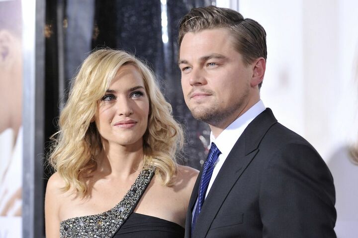 共演のレオナルド・ディカプリオと。