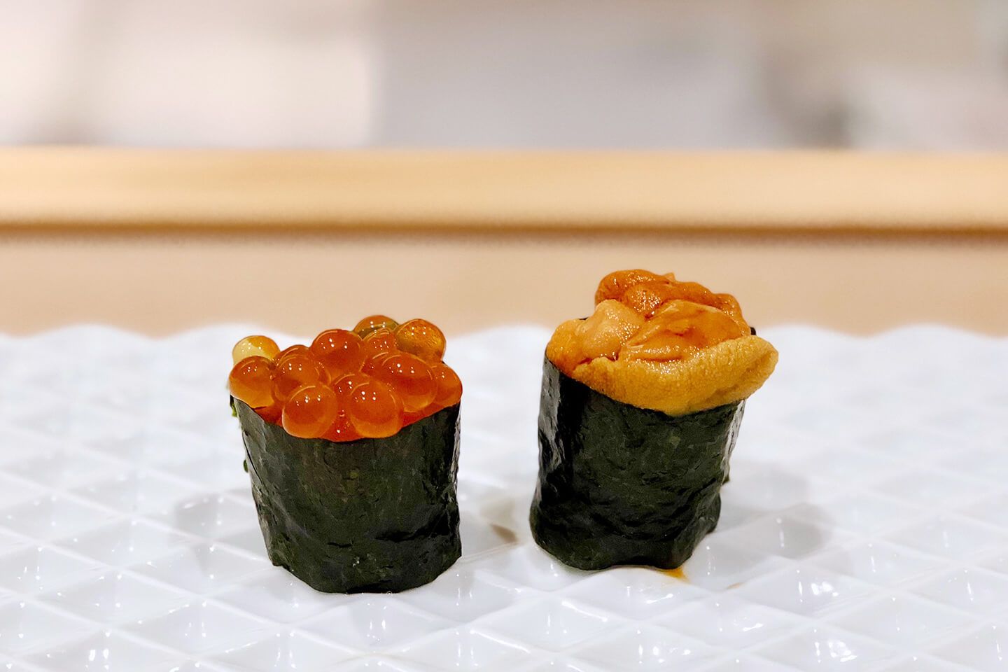 心躍る巻物は筋子とウニ。