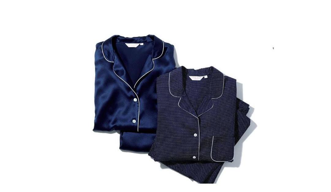 快眠を約束する、デレク ローズの「ネイビー」パジャマ | Precious.jp