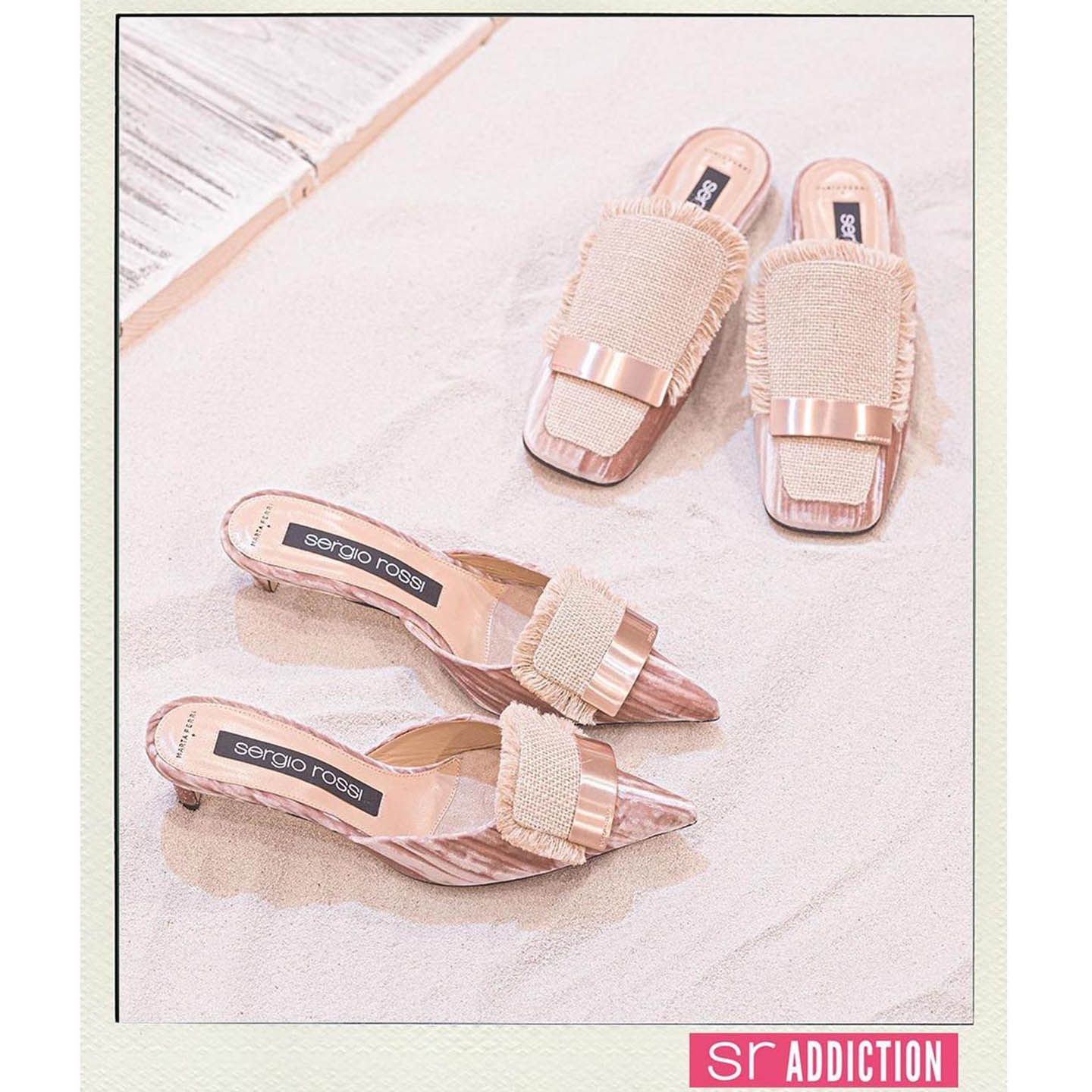 左から/MULE「sr1 AMALIA」¥87,000・FLAT「sr1 AMALIA」¥95,000(税抜)