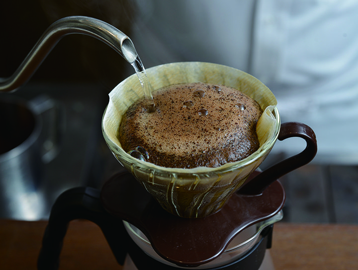 コーヒーはこだわりの自家焙煎