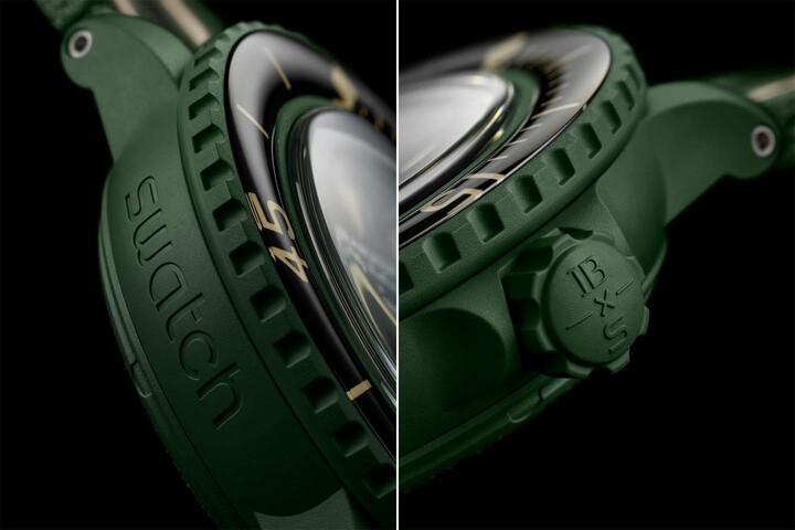 スウォッチの「バイオセラミック スキューバ フィフティファゾムス」コレクションの「GREEN ABYSS」