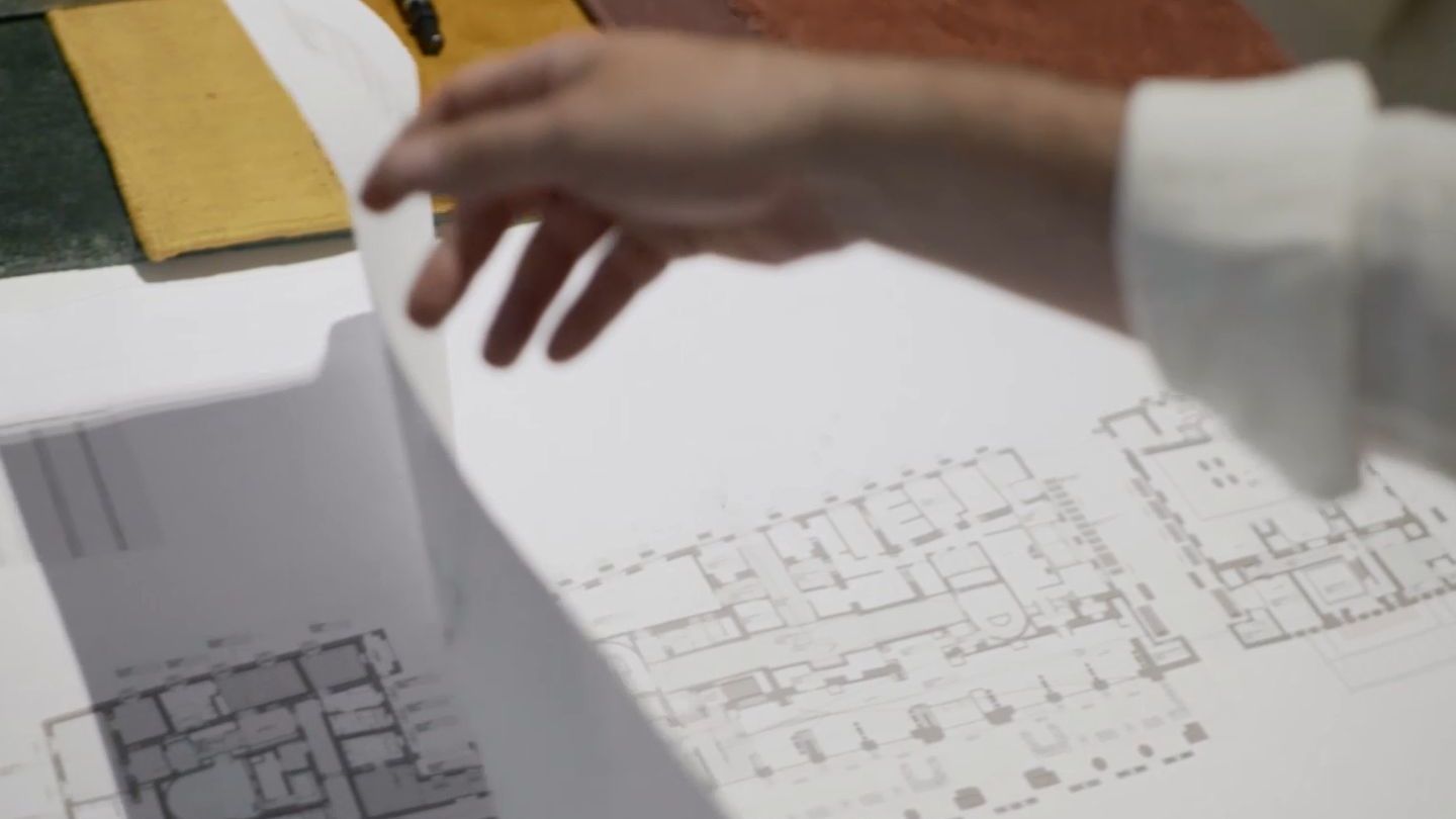 1940年代の建物の特徴を活かした客室
