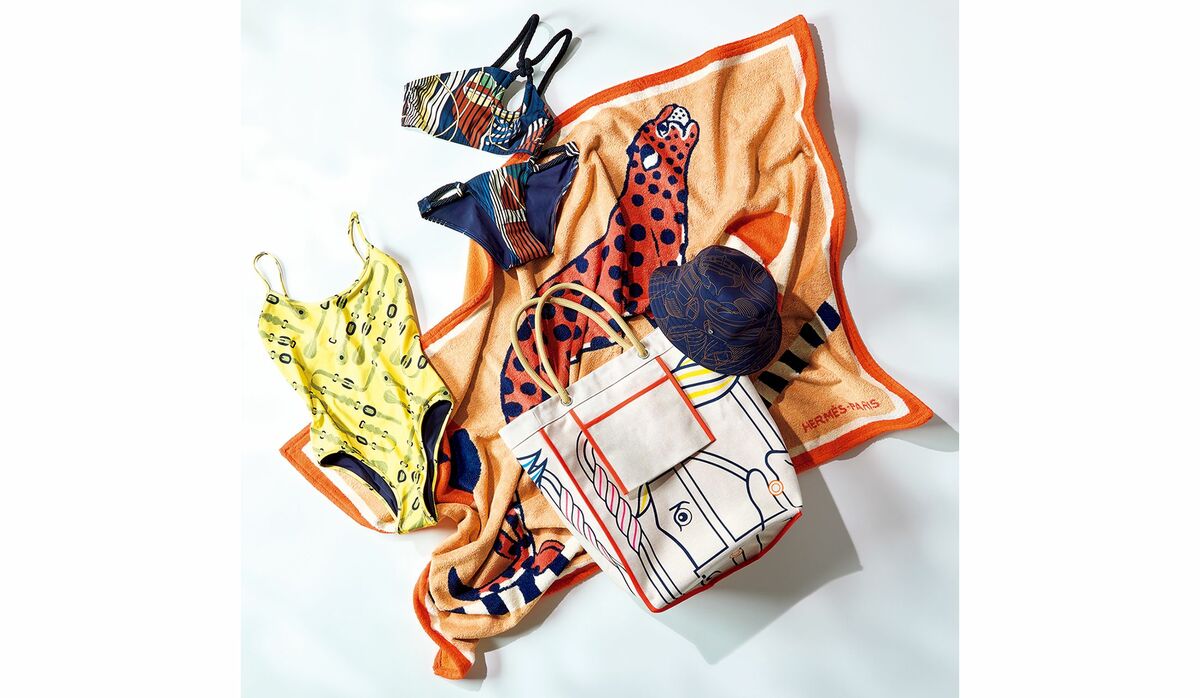 エルメス」のスイムウエア＆ビーチアイテムで水際スタイルにノーブルな