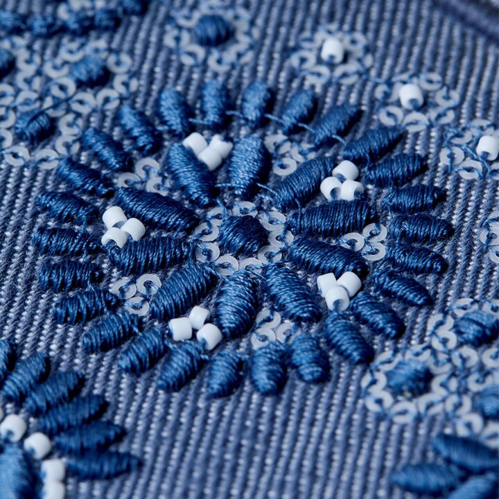 フェンディのバッグの刺繍を拡大したところ