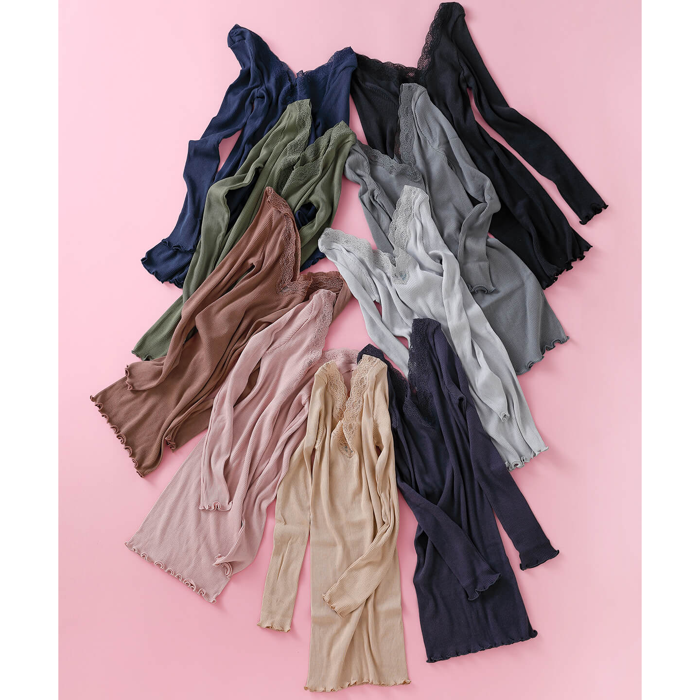 COTTON SILK V-NECK①