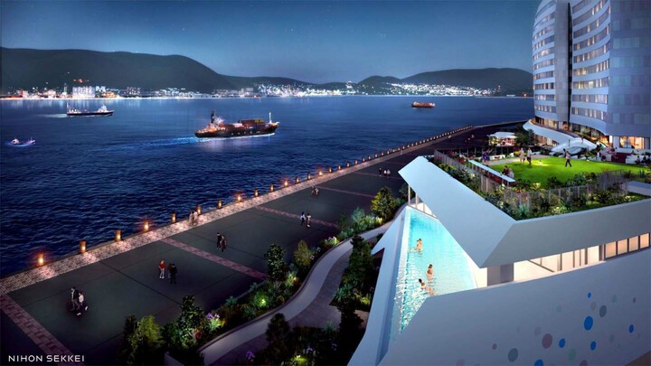 山口・下関に開業する「リゾナーレ下関」の外観